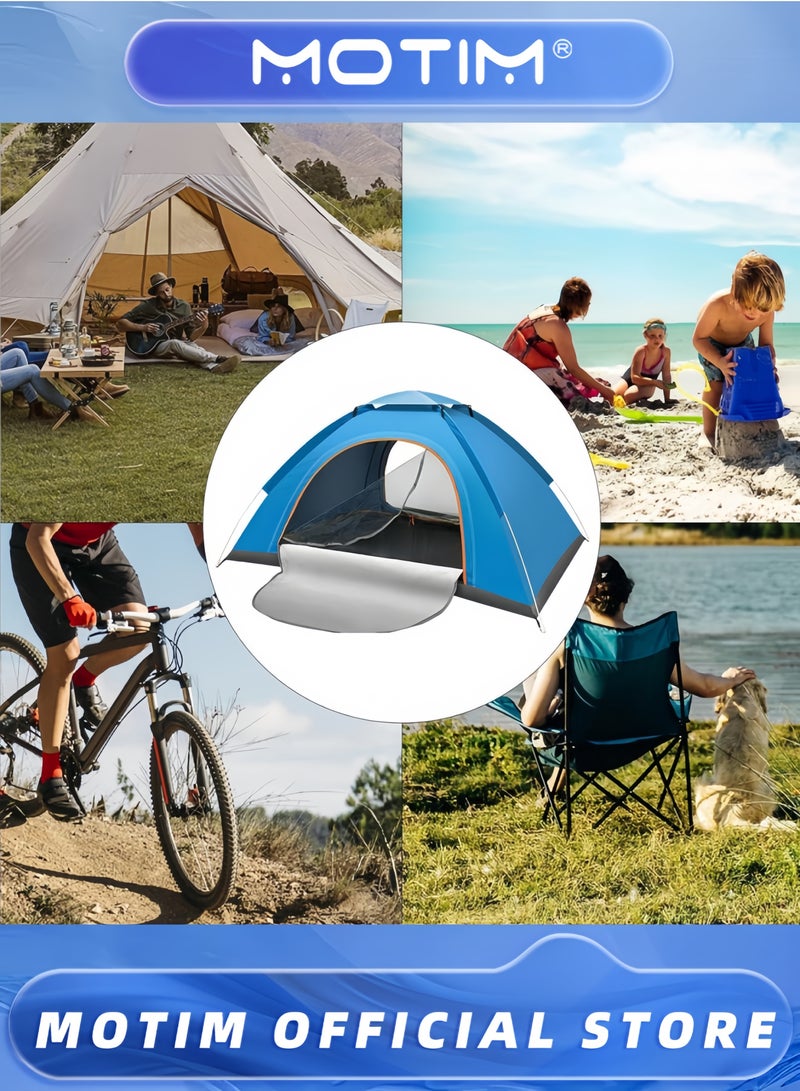 Motim Camping Tent for 2-3 People Automatic Pop-Up Beach Tent Portable Instant Tent with Carry Bag for Outdoor Camping - Image 5