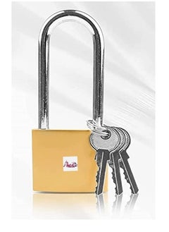 ABBASALI Long Shackle Padlock with Keys - Outdoor Security Padlock  - Image 1