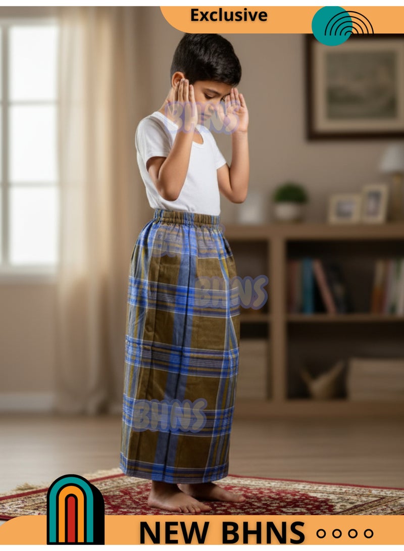 بهنس فوطة ولادي وزرة مطاط  للاولاد وزرة صيفي مريحة جدا وباردة لاطفال وزار ولادي معوز صارون فوطة اولاد صاروم اسباعية ولادية مناسب للمنزل والنوم واوقات الصلاة