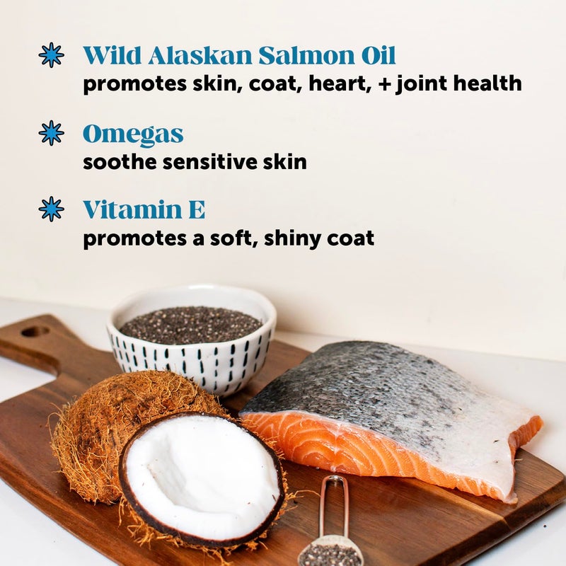 Pet Honesty Skin Health Salmon Chews - Itch Relief for Dogs, Omega 3 Fish Oil for Dogs, Natural Salmon Oil for Dog Chews for Healthy Skin & Coat, May Reduce Shedding, Dog Fish Oil Supplements - 90 Ct - Image 3