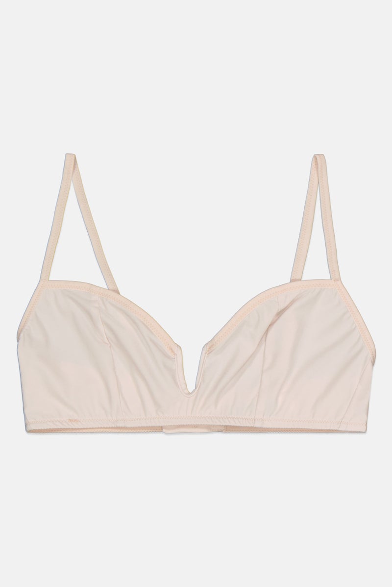 Etam Women Plain Non Padded Bra, Beige - Image 1
