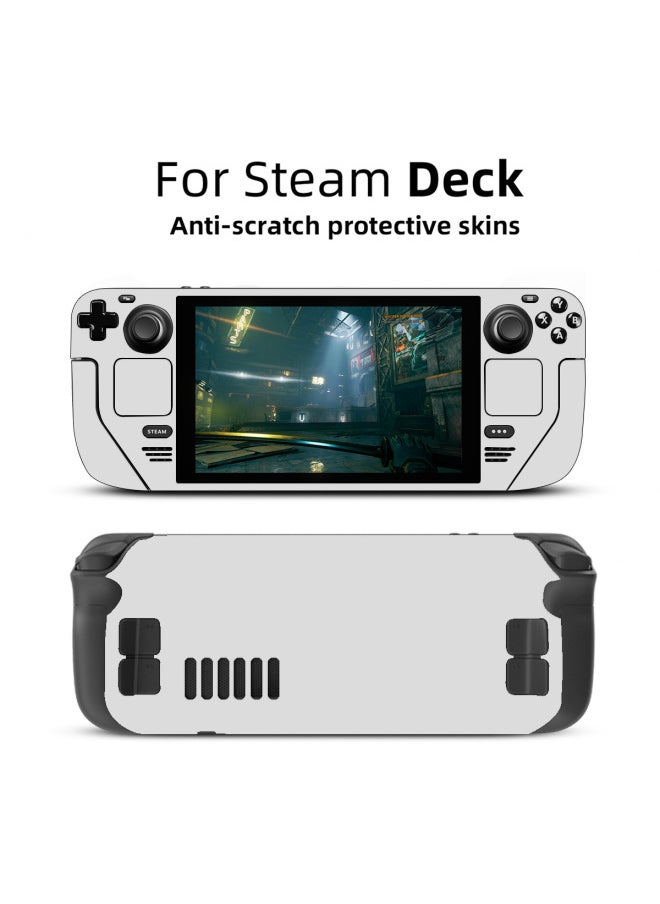 Generic - For Steam Deck Game Machine Anti-scratch Solid Color Pattern Steam Deck Steam Deck Sticker-Model:steam Deck White - Image 1