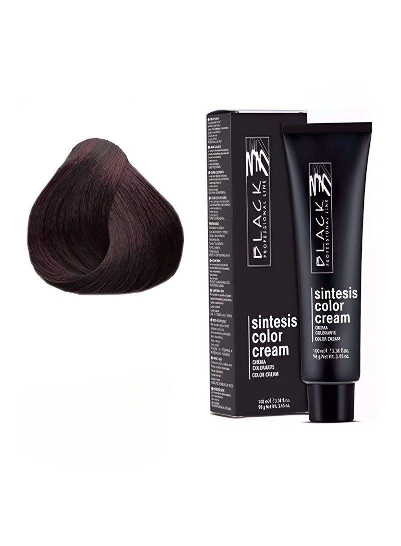 Black Professional Line Sintesis Color Cream Cherry Red 4.66 – Permanent Hair Dye 100ml - Image 1