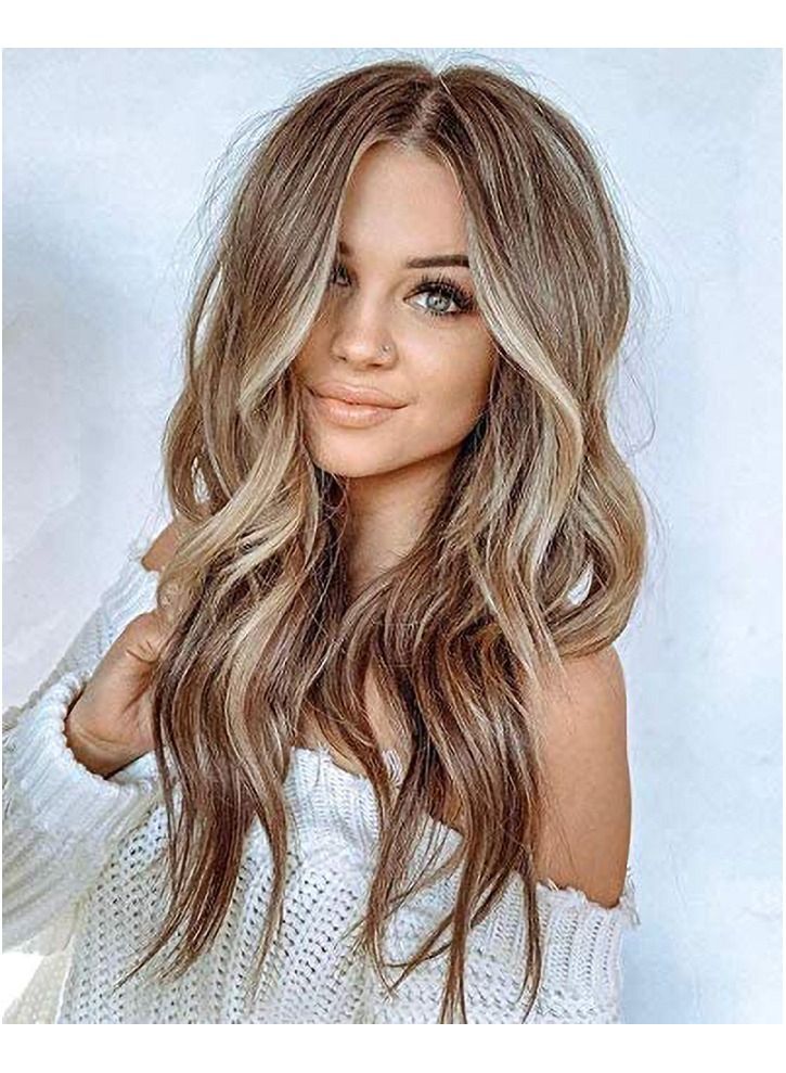 Estelle Eestelle Fiber Heat Resistant Wig With Bangs for Women Natural Looking Full Wigs for Daily Party Cosplay ,Curl ,Bodywave , Straight, long, Short (Blonde Ombre 8/613) - Image 3