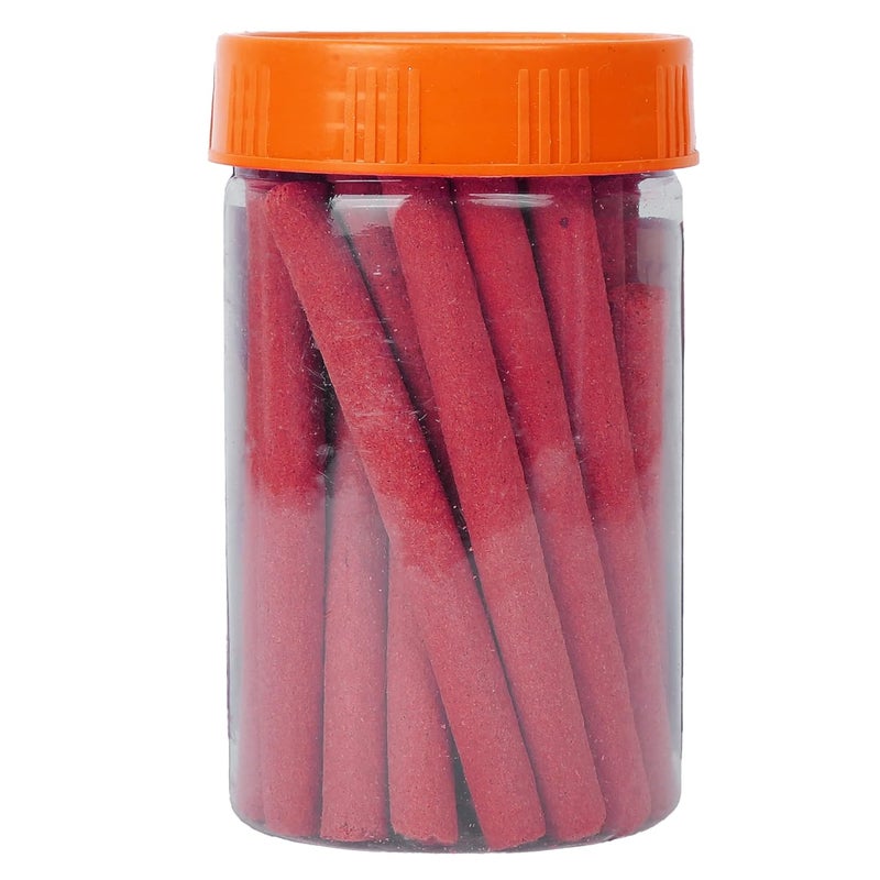 S K D Rose Dhoop Batti for Pooja Organic BambooLess Incense Sticks Non Toxic Dhoop Sticks for Home Pack of 1 Jar x 150Gram Stand Gift Set Holder - Image 4