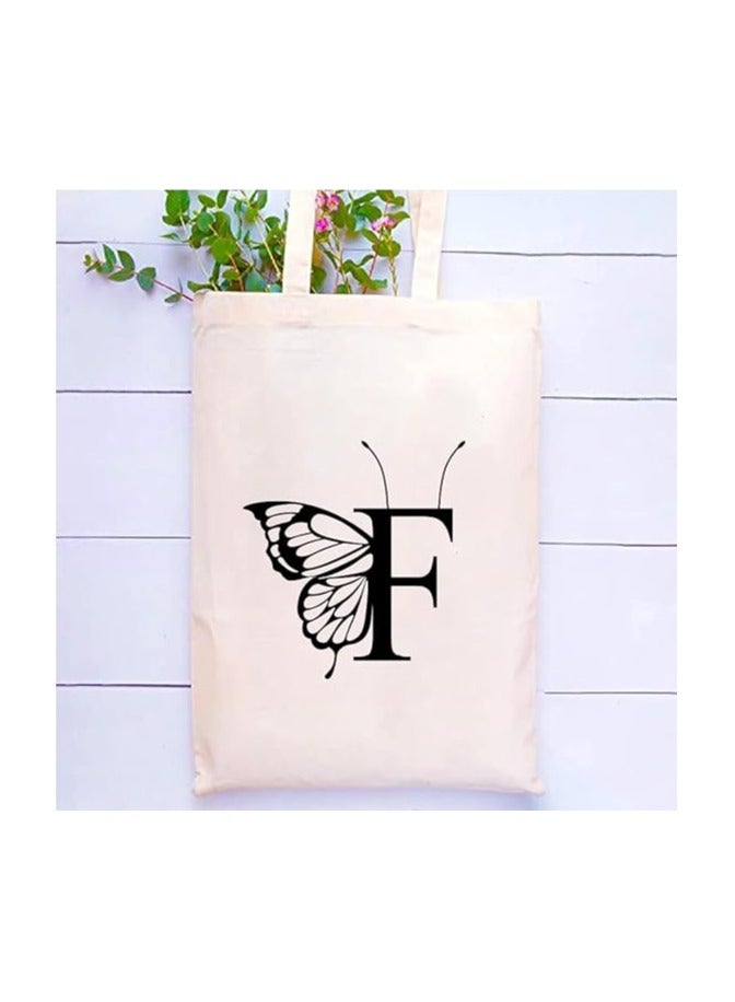 PRINTSHOP4ME Monogrammed Cotton Tote-Ideal For Sustainable Travel-Perfect For Reusable Grocery And Travel Bag-Tote Bags For Women - Image 2