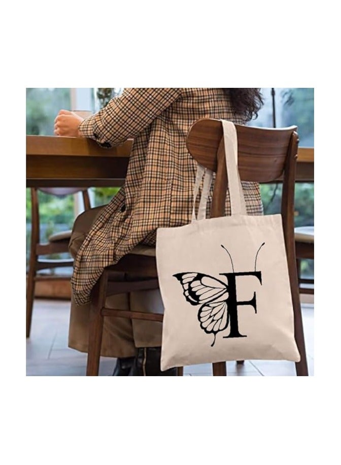 PRINTSHOP4ME Monogrammed Cotton Tote-Ideal For Sustainable Travel-Perfect For Reusable Grocery And Travel Bag-Tote Bags For Women - Image 3