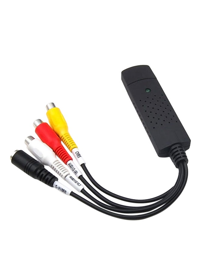 USB/VHS To DVD Converter Adapter Cable Black