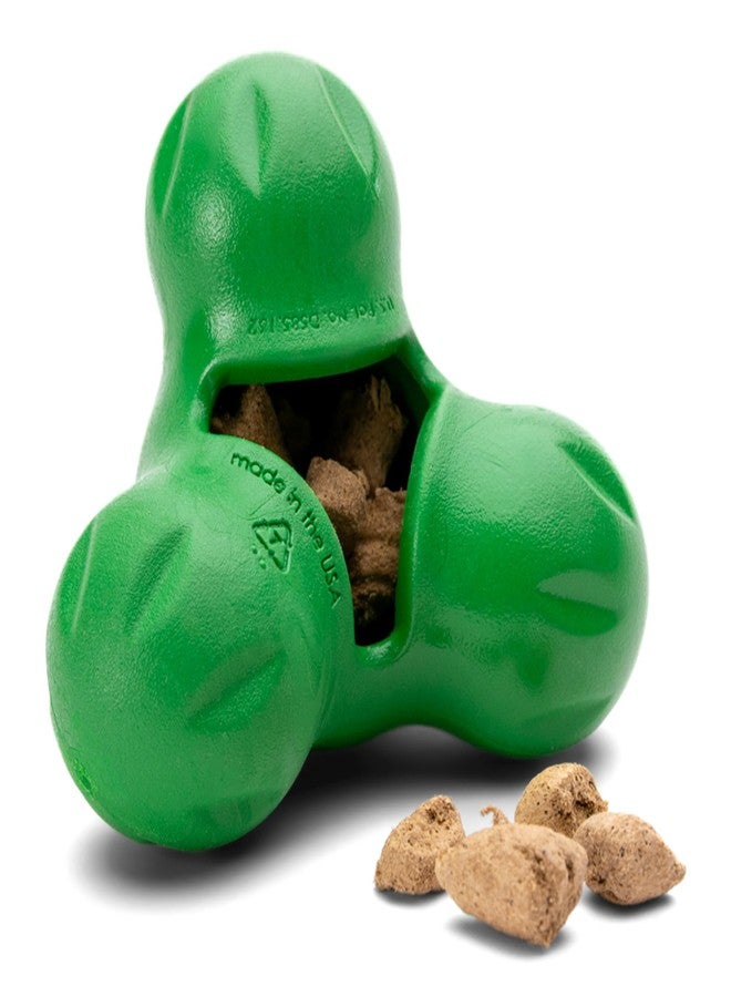 ويست باو لعبة مضغ متينة للكلاب من ويست باو توكس مع موزع مكافآت، مثالية للكلاب ذات الأنف القصير والكلاب التي تمضغ بقوة - تصميم تفاعلي قوي لإثراء التدريب واللعب - صنع في الولايات المتحدة الأمريكية، آمنة للغسل في غسالة الصحون - لون أخضر كلوفر - Image 4
