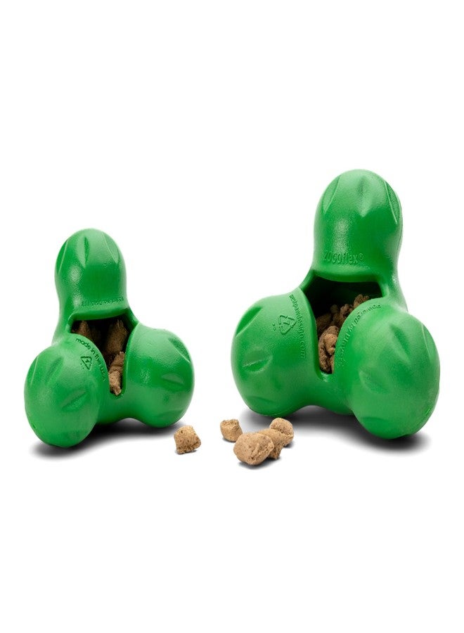ويست باو لعبة مضغ متينة للكلاب من ويست باو توكس مع موزع مكافآت، مثالية للكلاب ذات الأنف القصير والكلاب التي تمضغ بقوة - تصميم تفاعلي قوي لإثراء التدريب واللعب - صنع في الولايات المتحدة الأمريكية، آمنة للغسل في غسالة الصحون - لون أخضر كلوفر - Image 5