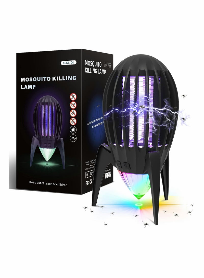 SYOSI 2 in 1 Mosquito Killer Lamp, Electric Mosquito Killer Portable Bug Zapper with Night Light, Mosquito Killer Light USB Insect Killer Pest Control Repellent Traps for Bedroom Living Room - Image 1
