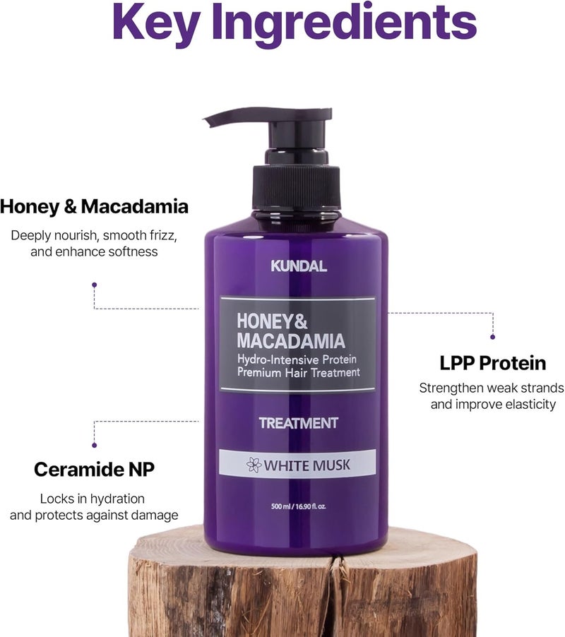 KUNDAL Honey & Macadamia Shampoo and Conditioner Set - Image 5