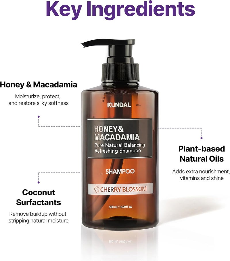 KUNDAL Honey & Macadamia Shampoo and Conditioner Set - Image 4