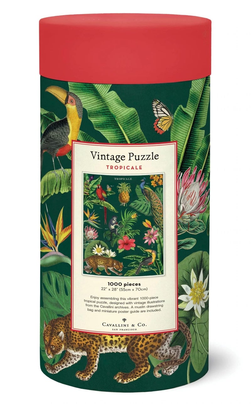 CAVANILLI & CO. Cavallini 1000 Piece Puzzle, Tropicale (PZL/TROP) - Image 3