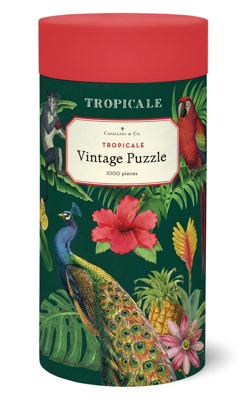 CAVANILLI & CO. Cavallini 1000 Piece Puzzle, Tropicale (PZL/TROP) - Image 1