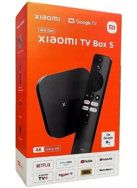 TV Box S (2nd Gen) GLOBAL VERSION 2024 with 4K Ultra HD Streaming Media Player |Dual Band Connectivity |Google TV And Google Assistant & Remote Supported