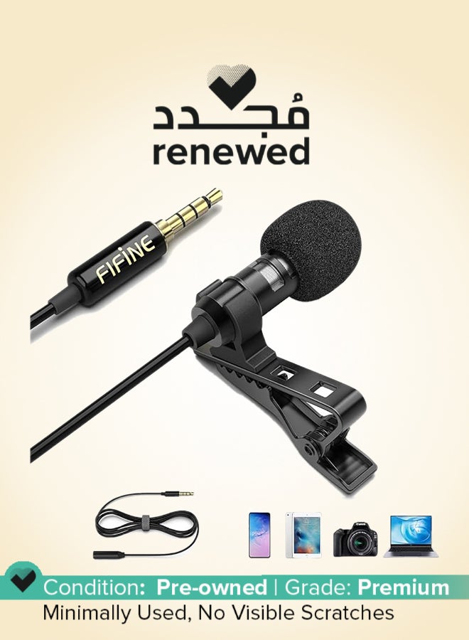 FIFINE Renewed - Lavalier Lapel Microphone - Image 1