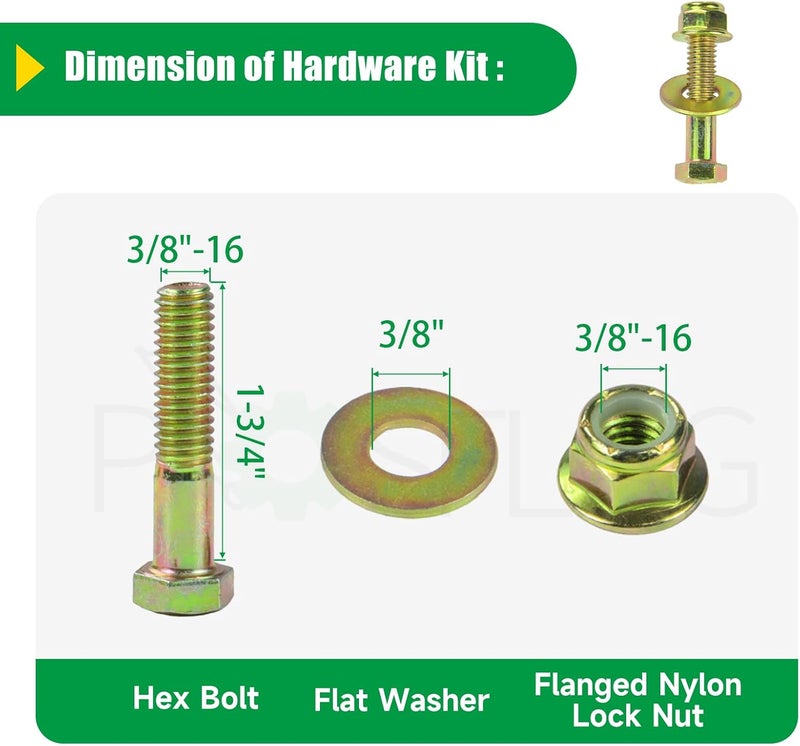 POSFLAG 3 Pack 753-08171 Idler Pulley Kit Replaces Cub Cadet 756-04129B Idler Pulley 756-04129B, Idler Pulley 753-08171, MTD 75308171, 756-04129, 956-04129 753 08171 for Cub Cadet RZT50, LTX1040 Decks - Image 5
