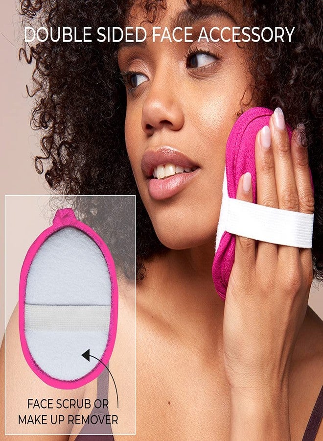 LE GANT RENAISSANCE Renaissance Glove a body Exfoliating Mitt with face scrubbing accessory by Daniele Henkel - Vegan more effective & resistant than a loofah, brush or scrub sponge bath -100% natural (Royal Magenta) - Image 5