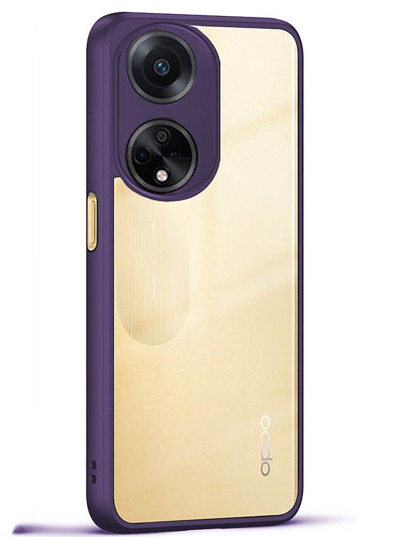 Bumper Protective Case for Oppo A1 5G/F23 5G/A98 5G Silicone TPU Bumper Ultra Durable Ultra-Safe Camera Optimum Solution (Purple) 