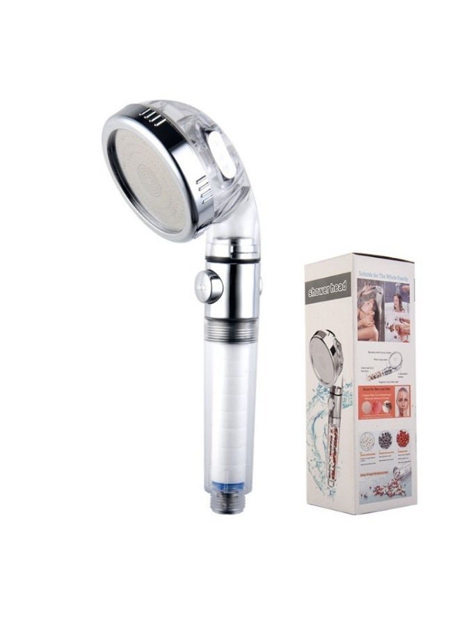 ​3-Mode High-Pressure Shower Head Set with Filter & One-Key Water Stop - Image 1