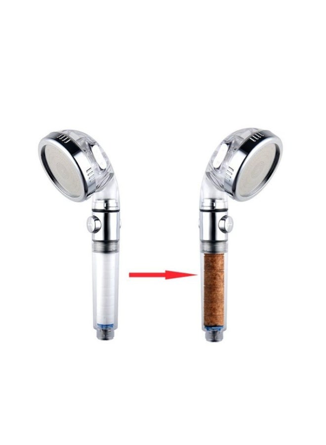 ​3-Mode High-Pressure Shower Head Set with Filter & One-Key Water Stop - Image 4