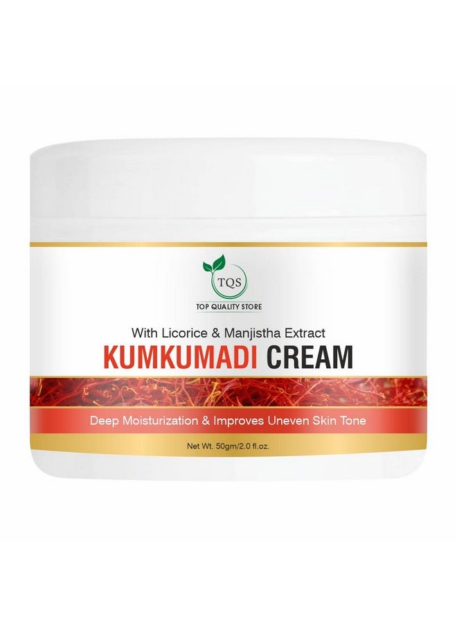 TQS Kumkumadi Cream with Licorice & Manjistha Extract, Deep Moisturisation, 50g - Image 1