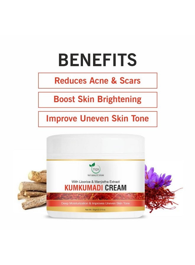TQS Kumkumadi Cream with Licorice & Manjistha Extract, Deep Moisturisation, 50g - Image 3