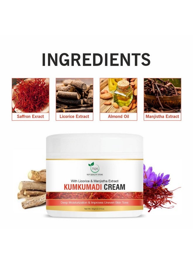 TQS Kumkumadi Cream with Licorice & Manjistha Extract, Deep Moisturisation, 50g - Image 5