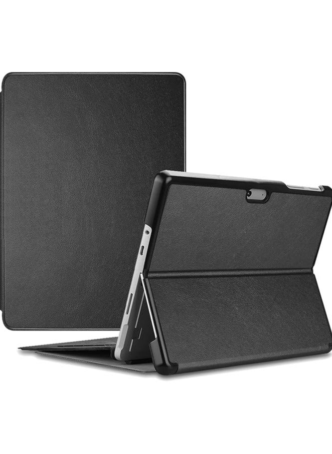 erorex Protective Case for Surface Go 3 2021 / Surface Go 2 2020 / Surface Go 2018, Slim Light Smart Cover Stand Hard Shell with Built-in Surface Pen Holder, Compatible with Surface Type Cover -Black  - Image 1