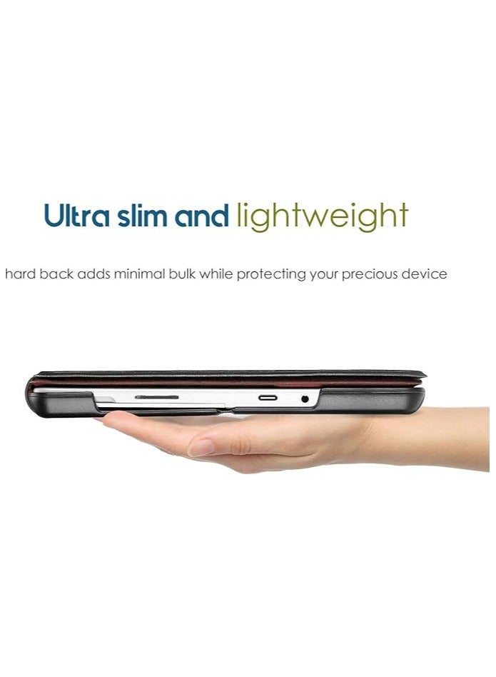 erorex Protective Case for Surface Go 3 2021 / Surface Go 2 2020 / Surface Go 2018, Slim Light Smart Cover Stand Hard Shell with Built-in Surface Pen Holder, Compatible with Surface Type Cover -Black  - Image 3
