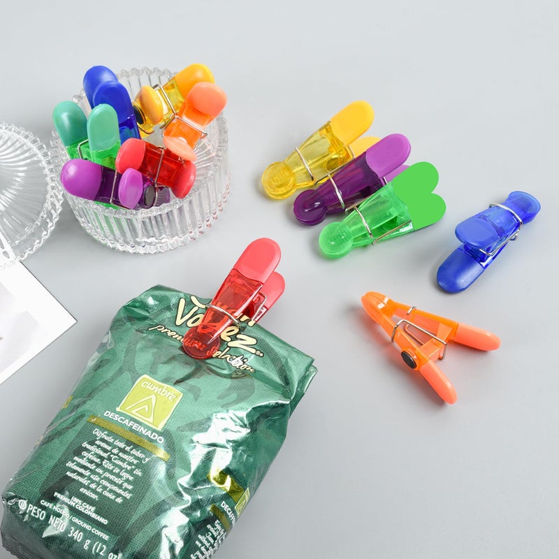 Ninth Five 12 Pack Chip Bag Clips, Foods Snacks Bag Clamps Sealing Bar, Refrigerator Magnet Clips for Kitchen Use - Image 4