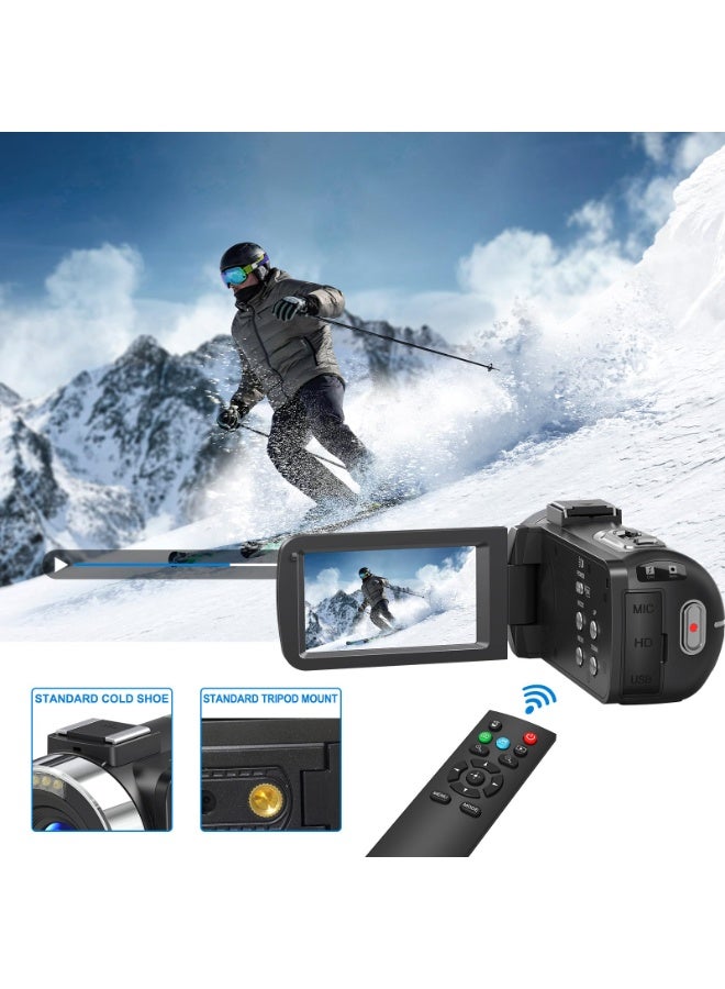 ASIV 64MP 8K Digital Camera - 18x Zoom, 3.0-inch Rotatable Screen, Video Blog Camera, Wi-Fi Connectivity, Equipped with 64GB SD Card and 2.4GHz Remote Controller - Image 3