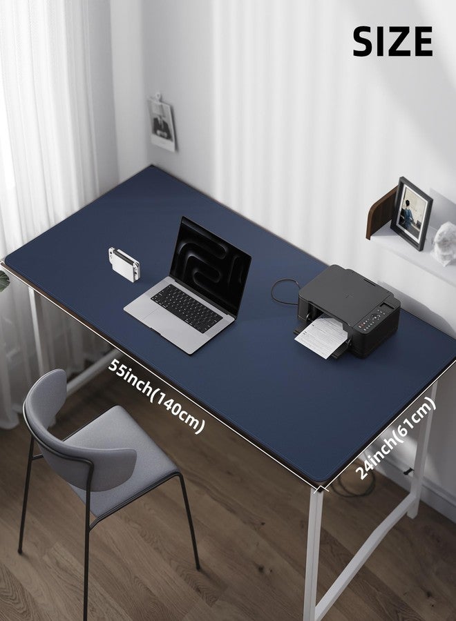 AFIING Large Desk Mat 55"x24" - Premium Non-Slip Desk Pad, Waterproof and Scratch-Resistant Office Desk Protector, Large Desk pad Workspace Mat for Home and Office(Black) - Image 5