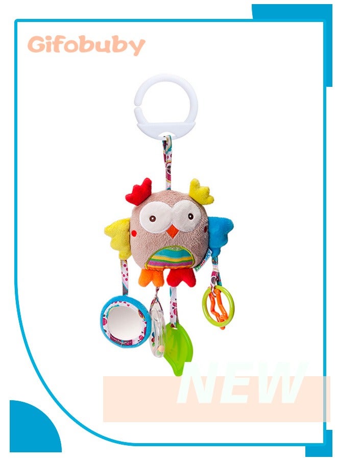 Gifobuby Baby stroller toys, soft baby hanging toys, car seat stroller toys, clip on bedside and stroller toys - Image 1