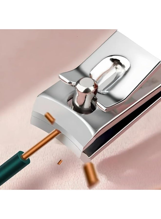 10 in 1 Portable Nail Clippers and Beauty Tools Set, Stainless Steel Martensitic Manicure Set, with Leather Bag, Suitable for Home, Workplace, Outdoor Travel, Gift & Salon (Pink) - Image 4