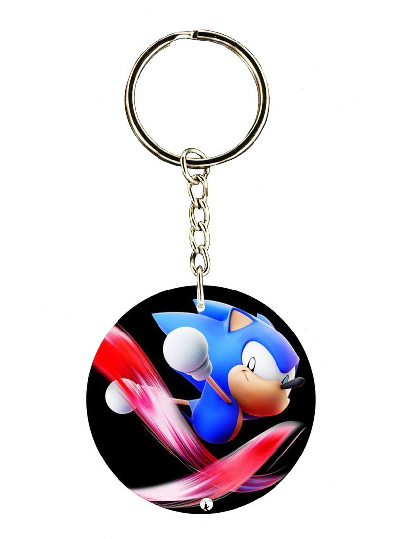 Sonic Printed Keychain