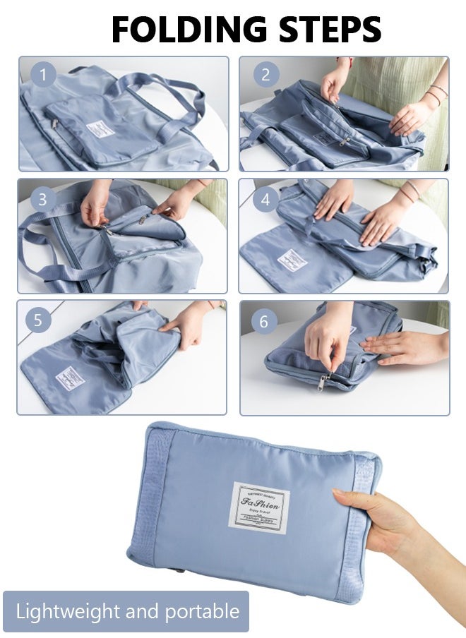 SUCITY - Dry Wet Separation Travel Duffel Bag, Foldable Travel Bag,Extendable Sports Gym Bag, Large Capacity Multifunctional Waterproof Fitness Sport Bag - Image 1