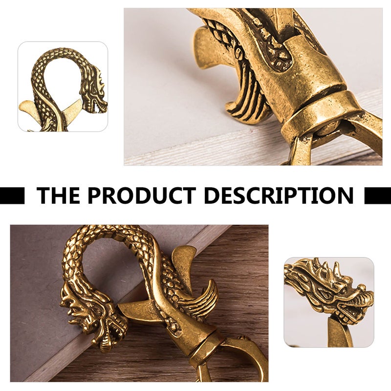 2pcs Brass Car Key Chains Retro Key Practical Key Chains - Image 4