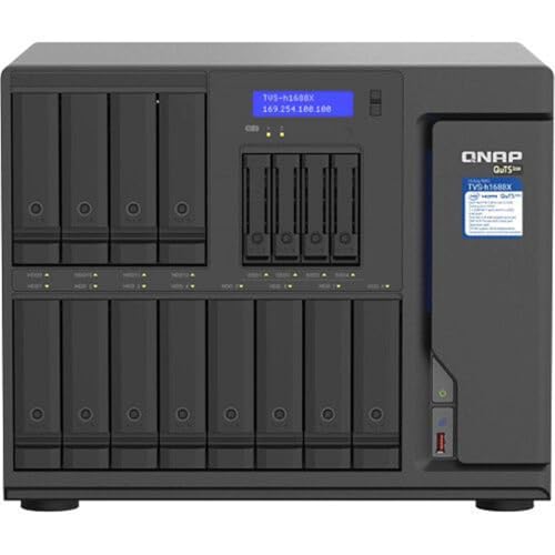 QNAP TVS-h1688X-W1250-32G High-speed media NAS with Intel Xeon W-1250 CPU and Two 10GbE Ports - Image 2