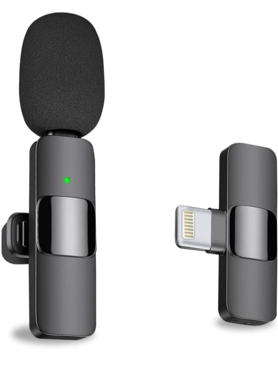 Professional Wireless Lavalier Lapel Microphone for iPhone, iPad - Cordless Omnidirectional Condenser Recording Mic for Interview Video Podcast Vlog YouTubeAbout this item Easy Automatic Connection: T