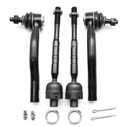 Ynovvo 4PCS Front Inner and Outer Tie Rod End Kit for Nissan Armada 05-15 | 17-23, Titan 05-15, for Infiniti Qx56 05-13 Qx80 14-23 5.6L Replace EV800216 ES800031 ES800032 - Image 1