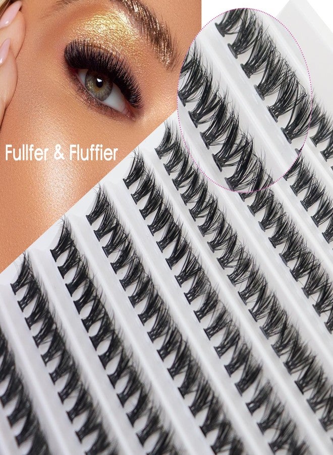 DAODER Natrual Eyelash Extension Kit 40D Short Lash Clusters Kit D Curl Individual Lashes Natural Look Fluffy Wispy Lash Extension Kit 200pcs 9-13MM (Thick Short Eyelash Extension Kit 40D) - Image 5