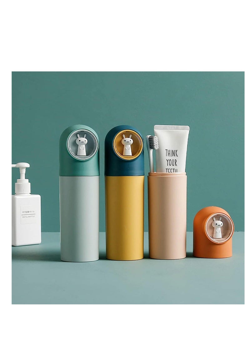 شو وو Toothbrush Travel Case Cover Storage Plastic Portable Holder Container Suitable for Business Camping or Daily Use 3Pcs - Image 4