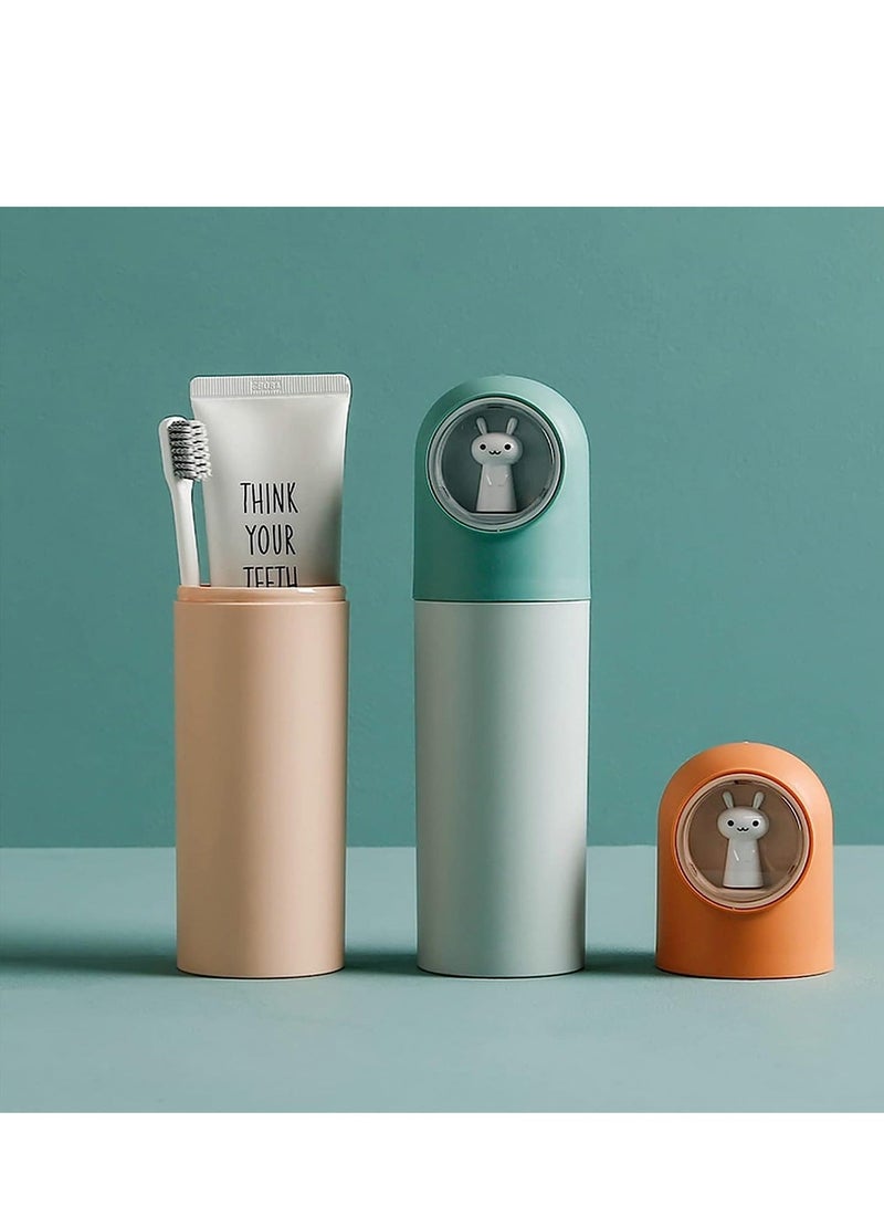 شو وو Toothbrush Travel Case Cover Storage Plastic Portable Holder Container Suitable for Business Camping or Daily Use 3Pcs - Image 3