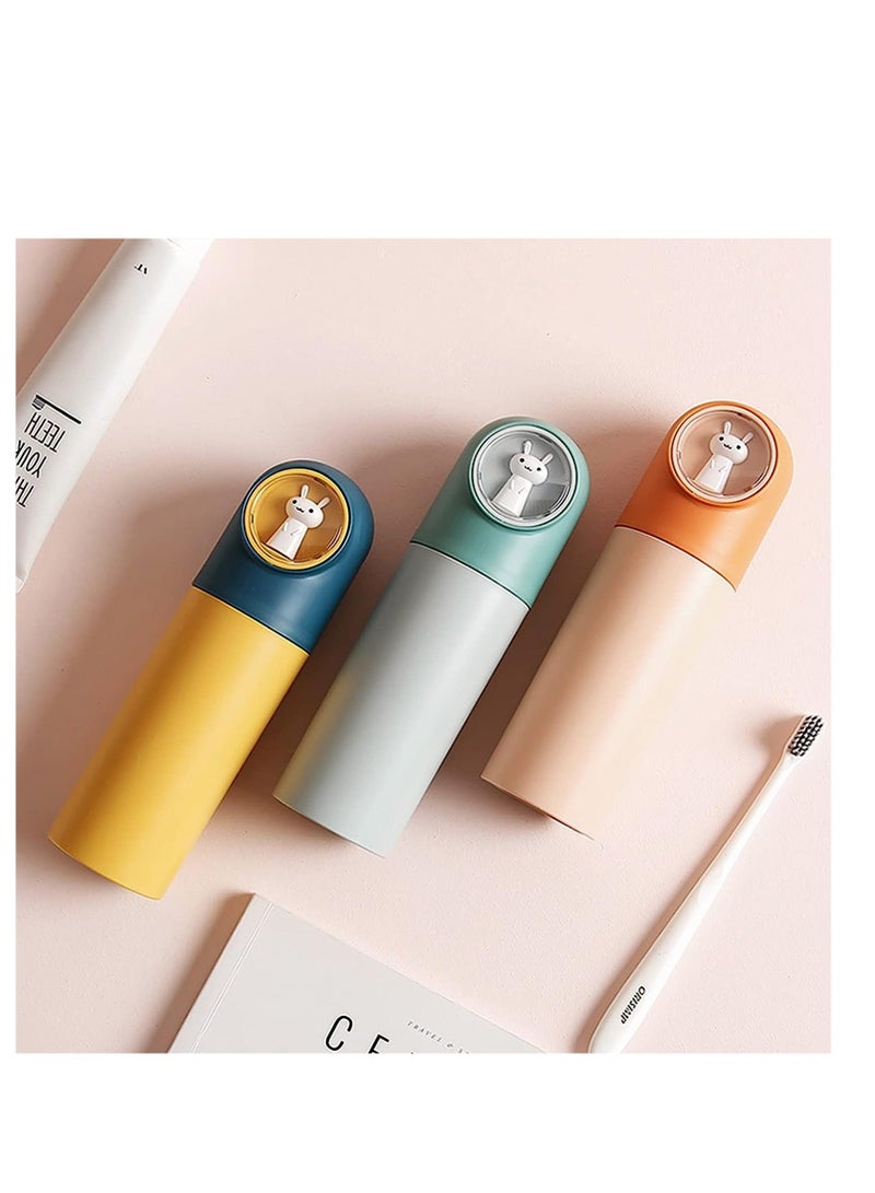 شو وو Toothbrush Travel Case Cover Storage Plastic Portable Holder Container Suitable for Business Camping or Daily Use 3Pcs - Image 5