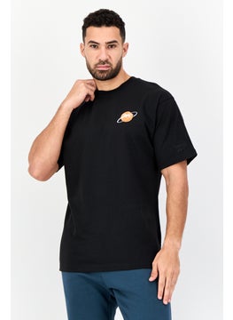 Reebok Men Sportswear Fit Short Sleeve Outdoor T-shirt, Black  - Image 1