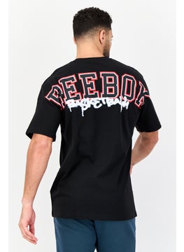 Reebok Men Sportswear Fit Short Sleeve Outdoor T-shirt, Black  - Image 3