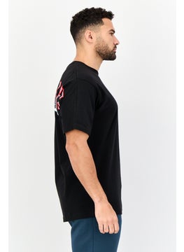 Reebok Men Sportswear Fit Short Sleeve Outdoor T-shirt, Black  - Image 2