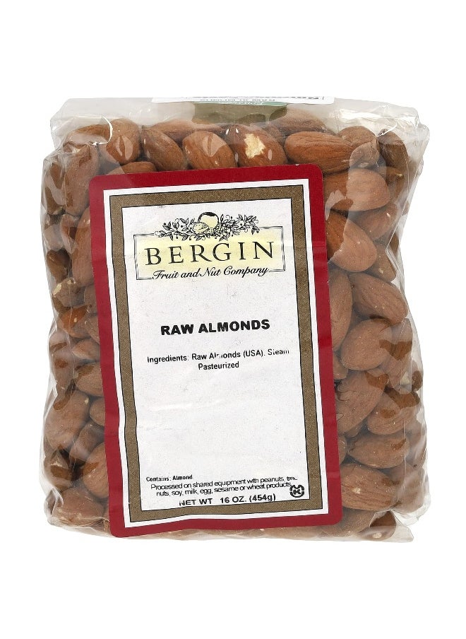 Bergin Fruit and Nut Company Bergin Fruit and Nut Company, Raw Almonds, 16 oz (454 g)  - Image 1